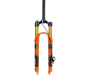 WIQUYBML Fourche à Suspension pneumatique pour VTT 26, 27,5 et 29 Pouces, Fourche Avant à Blocage Rapide, débattement 100/120/140 mm, Pivot Droit/Conique, Frein à Disque, B-Straight, 29"-14