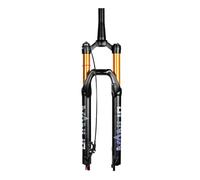 WIQUYBML Fourche à Suspension pneumatique VTT, débattement de 120 mm, Compatible avec Les Roues de 26/27,5/29 Pouces, Pivot Conique de 28,6 mm, Freins à Disque VTT, Blocage Rapide 9 x 100 m