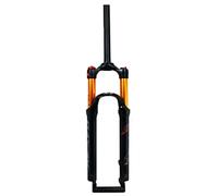 WIQUYBML Fourche à Suspension pour vélo 26/27,5/29 Pouces, débattement de 100 mm, VTT à air, Tube Droit 1-1/8'', Blocage Manuel/à Distance, axe QR Avant 9 mm (Couleur : Noir Mat Manuel, Ta