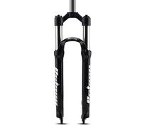 WIQUYBML Fourche à Suspension pour vélo 26/27,5/29 Pouces, Pivot Droit 1-1/8", Blocage Manuel, Amortisseur à Ressort, débattement 100 mm