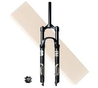 WIQUYBML Fourche à Suspension pour vélo 26 Pouces 27,5/29 Pouces, en Alliage d'aluminium, Pivot Droit 1-1/8", Fourche Avant à air, Blocage Rapide, débattement 140 mm