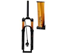 WIQUYBML Fourche à Suspension pour VTT 26/27,5/29 Pouces, Amortissement pneumatique, Freins à Disque HL/RL, débattement de 100 mm, axe QR 1-1/8".