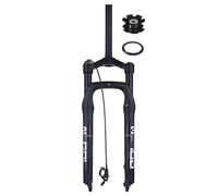 WIQUYBML Fourche à Suspension VTT XC 20-26 Pouces, Tube Droit 28,6 mm, Blocage QR, débattement 135 x 9 mm, Verrouillage Manuel à Distance 130 mm