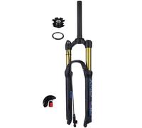 WIQUYBML Fourche Avant de VTT 26/27,5/29 Pouces, Suspension réglable, Pivot Droit 28,6 mm, débattement 120 mm, Blocage Manuel à Distance 9x100 mm.
