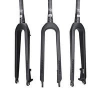 WIQUYBML Fourche Avant de VTT, Fourche Rigide en Fibre de Carbone pour Freins à Disque, 26/27,5 Pouces, Tube Conique 29 Pouces, Accessoires entièrement en Carbone, Tube Conique - 26