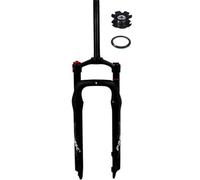 WIQUYBML Fourche Avant Fat Air 26 Pouces, Pivot Droit 1-1/8", Fourche de Suspension VTT, écartement 135 mm, débattement 9 mm, axe QR, Amortissement 125 mm, Compatible vélo de Plage, vélo d