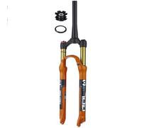 WIQUYBML Fourche Avant VTT avec Amortisseur à air, Pivot Conique 1-1/8'', pour vélos de 26/27,5/29 Pouces, Blocage QR 9 x 100 mm, débattement de 120 mm, contrôle de Ligne d'épaule