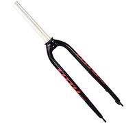 WIQUYBML Fourche Avant VTT Rigide en Alliage d'aluminium 6061 pour Roues de 26, 27,5 et 29 Pouces, Fixation QR 9 mm, Freins à Disque, Suspension