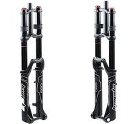 WIQUYBML Fourche de Suspension pour VTT, Fourche Avant réglable pour vélo, Compatible avec Les motoneiges, diamètre 27,5 Pouces.