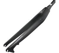 WIQUYBML Fourche de vélo en Fibre de Carbone Mate 3K, Fourche Avant Rigide pour VTT et vélo de Route, axe Conique 26/27,5/29 Pouces.