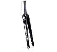 WIQUYBML Fourche Rigide pour vélo Gravel 700 * 45C, entièrement en Fibre de Carbone, Frein à Disque Avant 28,6 mm, axe traversant 9x100 mm, Fourche Rigide Conique à Blocage Rapide (Noir et