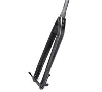 WIQUYBML Fourche Rigide pour VTT 26/27,5/29 Pouces, en Fibre de Carbone, Avant, axe traversant 1-1/2" Conique, Frein à Disque, 100 x 15 mm (Noir Brillant, 29 Pouces)