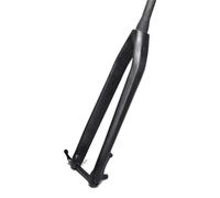 WIQUYBML Fourche Rigide pour VTT 26/27,5/29 Pouces, en Fibre de Carbone, Avant, axe traversant 1-1/2" Conique, Frein à Disque, 100 x 15 mm (Noir Mat, 29 Pouces)