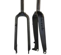 WIQUYBML Fourche Rigide pour VTT 26 Pouces 27,5 Pouces 29 Pouces 29L 28,6 Pouces Tube Droit 1-1/8'' Tube Conique 1-1/2'' Fourche Avant en Fibre de Carbone Rigide pour Freins à Disque QR (A,