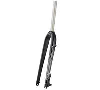 WIQUYBML Fourche Rigide VTT 26/27,5/29 Pouces, Tube Droit 1-1/8", Compatible avec vélos de Route et VTT 700c, Fixation QR 9x100 mm, Frein à Disque, Alliage d'aluminium (Couleur : Noir-Gris,