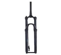 WIQUYBML Fourche Suspendue pour VTT 27,5/29 Pouces, débattement de 120 mm, Alliage d'aluminium, axe traversant 15 x 110 mm, Frein à Disque 1-1/2", réglage du Rebond de la Fourche Avant à AI