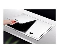 WIQUYBML Grand évier de Bar Noir avec Couvercle, Robinet Pliable, Tuyau d'arrivée d'eau et kit de vidange, évier de Cuisine escamotable, Poste de Travail en Acier Inoxydable 304, Gain de pl