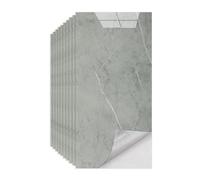 WIQUYBML Lot de 60 Stickers muraux Effet marbre, épais et Auto-adhésifs, imperméables, pour crédence de Salle de Bain, Cuisine ou Salon. Gris, 60 x 30 cm. Faciles à Poser et à décoller. Vin