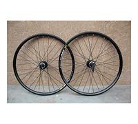 WIQUYBML Paire de Roues de VTT 26 Pouces, Jante Double paroi, Frein à Disque, Serrage Rapide, pour Cassette 8-10 Vitesses, 32 Trous