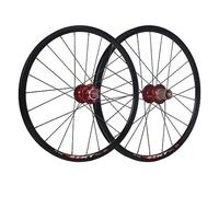 WIQUYBML Paire de Roues VTT 16/20 Pouces Pliables, Freins à Disque, roulements étanches, Cassette 8-9-10-11 Vitesses, Blocage Rapide, déport Avant 100 mm, déport arrière 135 mm, Roues Avant