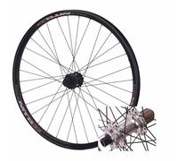 WIQUYBML Paire de Roues VTT 26/27,5/29 Pouces, Jantes à Frein à Disque pour Dirt Jump/XC/AM, pneus 1,9-2,8 Pouces (moyeu Rose, 26 Pouces arrière 12 x 150 mm)