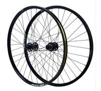 WIQUYBML Paire de Roues VTT 26" en Alliage d'aluminium, 27,5/29 Pouces, 32 Trous, moyeux Avant, 2 arrière, 4 roulements, axe traversant/Blocage Rapide, Compatible avec pneus 1,5-3,0