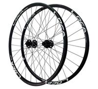 WIQUYBML Paire de Roues VTT 27,5/29 Pouces à axe traversant, Jantes Alliage Double paroi 26 Pouces, Freins à Disque à Blocage Central, moyeu 28 Trous, 7 à 12 Vitesses