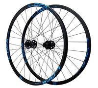 WIQUYBML Paire de Roues VTT 27,5/29 Pouces à axe traversant, Jantes Alliage Double paroi 26 Pouces, Freins à Disque à Blocage Central, moyeu 28 Trous, 7 à 12 Vitesses