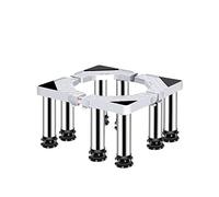 WIQUYBML Pied de Support réglable en Acier Inoxydable pour réfrigérateur et Lave-Linge, Hauteur 40-65 cm, 8 Pieds Anti-Rayures, réduction du Bruit, Support Durable