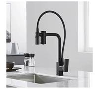 WIQUYBML Robinet de Cuisine à Arc élevé avec douchette extractible et Bec verseur pour Eau Potable, mitigeur 3 Voies Eau Chaude/Froide/Froide en 1, poignée Unique Moderne, évier à Osmose in