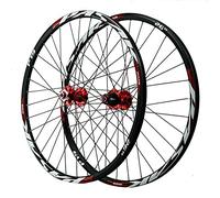 WIQUYBML Roues de vélo 26/27,5/29 Pouces, Freins à Disque, Jantes VTT Double paroi en Alliage d'aluminium, 32 Trous, Blocage Rapide pour Roue Libre 7-12 Vitesses (Couleur : Jaune, Taille 26
