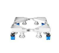 WIQUYBML Support de Base pour Lave-Linge, roulettes Mobiles pour appareils électroménagers, Chariot réglable de 52 à 72 cm pour réfrigérateur avec 4 roulettes pivotantes en Caoutchouc verro