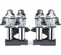 WIQUYBML Support pour Lave-Linge, Chariot Mobile pour appareils électroménagers avec roulettes, Hauteur 20 cm (8 Pouces), Support pour réfrigérateur, Base réglable de 40 à 63 cm (16 à 25 po