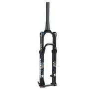 WIQUYBML Suspension pour vélo 26", 27,5" 29", Fourche à air avec Blocage Intelligent et réglage de l'amortissement, Frein à Disque Avant 1~1/8", Frein à Disque