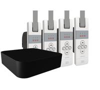 WIR Electronik eWICKLER eW830-F Kit radio standard avec enrouleur de sangle électrique + pont mat V7 mini pour sangle de 17-23 mm, montage en saillie, jusqu'à 50 kg, Smart Home (4 fenêtres)