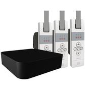 WIR Electronik eWICKLER eW830-F Kit radio standard avec enrouleur de sangle électrique + pont mat V7 mini pour sangle de 17-23 mm, montage en saillie, jusqu'à 50 kg, Smart Home (3 fenêtres)