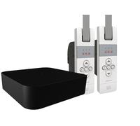 WIR Electronik eWICKLER eW830-F-M Kit radio standard avec enrouleur de sangle électrique + pont mat V7 mini pour sangle de 12-15 mm, montage en saillie, jusqu'à 50 kg, Smart Home (2 fenêtres)