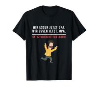 Wir Essen Jetzt Opa - Blague Grammaire Allemande T-Shirt