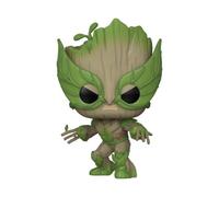 Funko Pop! Marvel: Wag - Wolverine - We are Groot - Figurine en Vinyle à Collectionner - Idée de Cadeau - Produits Officiels - Jouets pour Les Enfants et Adultes - TV Fans