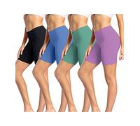 wirarpa Anti Frottement Cuisse Femme Short sous Robe Panty Coton Shorty Lot de 4 Noir/Bleu/Vert/Violet Taille L