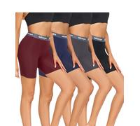 wirarpa Boxer Femme Shorty Femme Modal Panty Anti Frottement Short Caleçon avec l'entrejambe Lot de 4 Multicolor Taille S