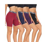 wirarpa Boxer Femme Shorty Femme Modal Panty Anti Frottement Short Caleçon avec l'entrejambe Lot de 4 Multicolor Taille S