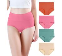 wirarpa Culottes Gainante Femme Modal Lot de 4 Taille Grande Haute Slips Femmes Comfort,Multicolore,L