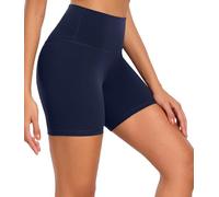 wirarpa Short de Sport Cycliste Femme Taille Haute Legging Court Yoga Running Fitness Shorty sous Robe Anti Frottement Cuisse Bleu Marine Taille XL