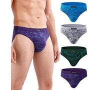 wirarpa Slip Homme Elasticité Microfibre sous Vetement Lot de 4 Multicolor Taille 3XL