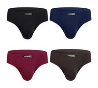 wirarpa Slip Homme Elasticité Microfibre sous Vetement Lot de 4 Taille S