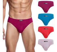 wirarpa Slip Homme Elasticité Microfibre sous Vetement Lot de 4 Taille XXL
