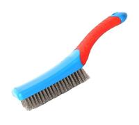 Wire Brushes For Cleaning - Hard Bristle Brush Wire Cleaning Brush | Steel Brushes For Rust | Removes Paint Dirt Stainless Steel Brick Stone Wood, Heavy Duty CleanTool, Ergonomic Handle