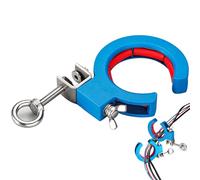 Wire Cable Tray Roller - Electrical Wire Pulling Pulley Tool for Installation | Stainless Auxiliary Roller with Strong Base, Smooth Cable Feeder for Building Site System Setup, 18x15x2cm Blue Green