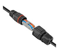 Wire Connector, Cable Sleeve Protector, IP68 Rated Quick Setup Heat Proof Secure Lock Stable Nylon Body Wide Range, Cable Joint for Home Garage Adults, 3.35 * 0.002 * 1.14Inches, Black